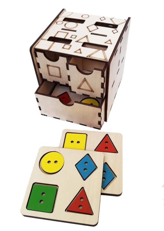 Chest of drawers cube "Figures"