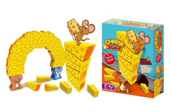 Board game cheese stack