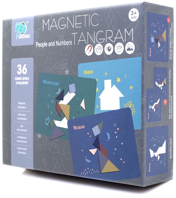 Tangram set on magnets - 1