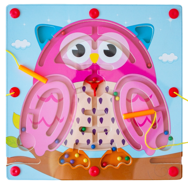 Magnetic maze Owl
